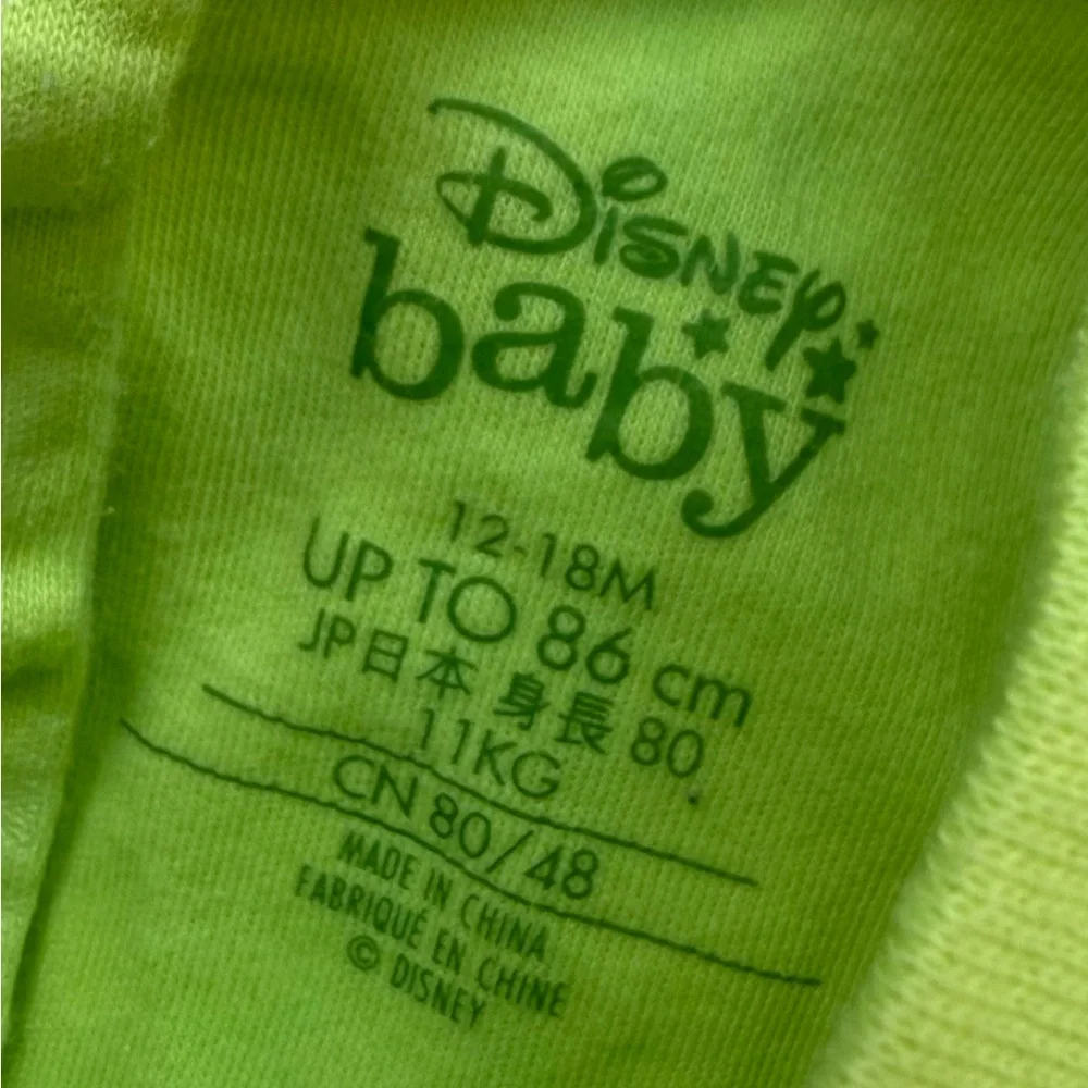 Disney Baby Mike Wazowski Monsters Inc. Costume Romper Outfit Size 12-18 Months - Picture 4 of 4